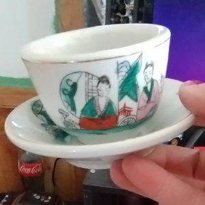 Japanese tea cup and saucer